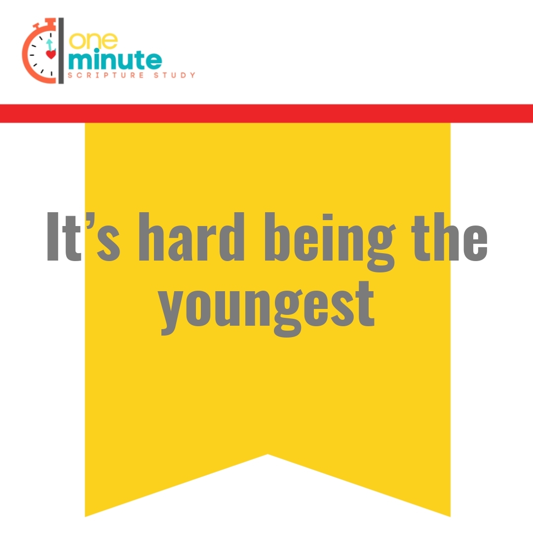 Read more about the article It’s hard being the youngest