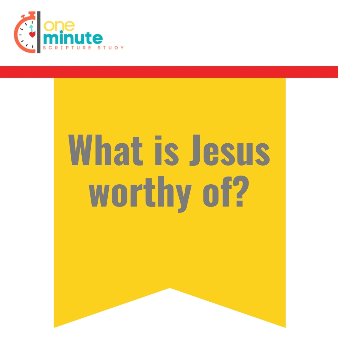 Read more about the article What is Jesus worthy of?