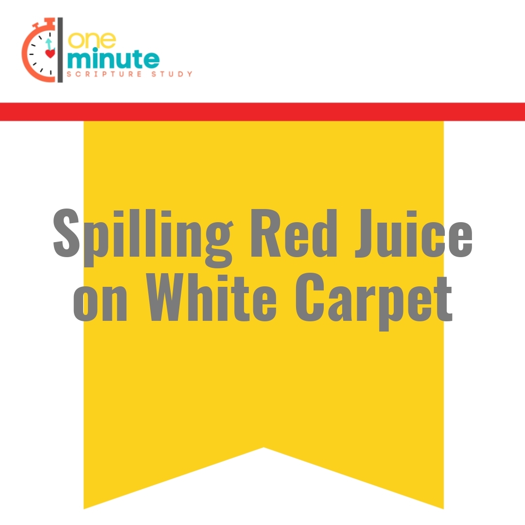 Read more about the article Spilling Red Juice on White Carpet