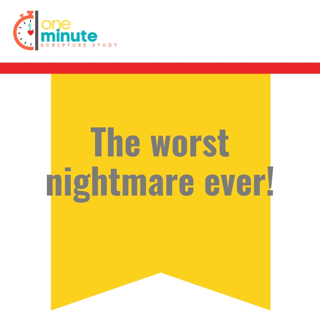 Read more about the article The worst nightmare ever!