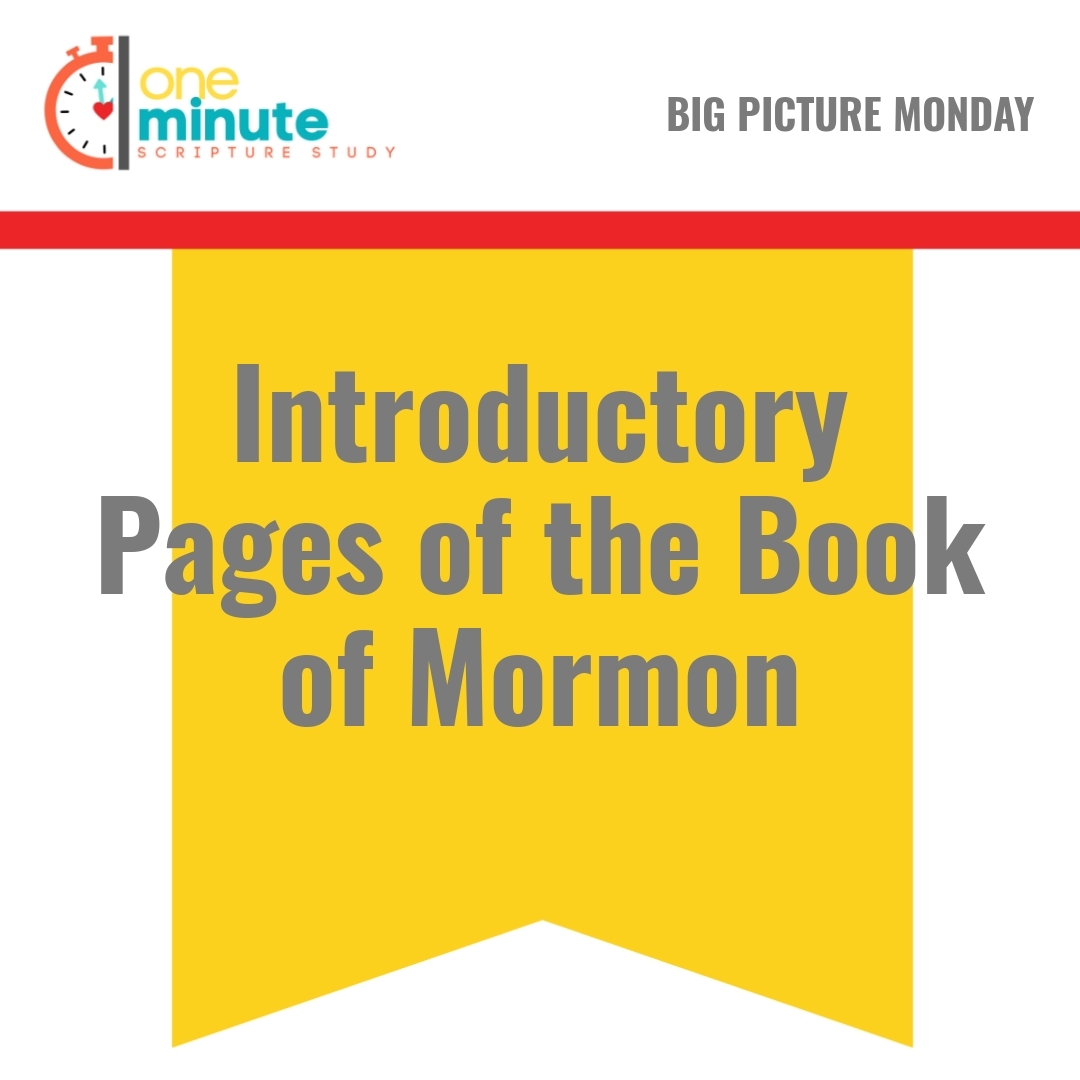 Read more about the article Introductory Pages of the Book of Mormon