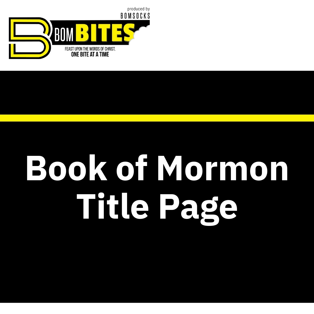 Read more about the article Book of Mormon Title Page