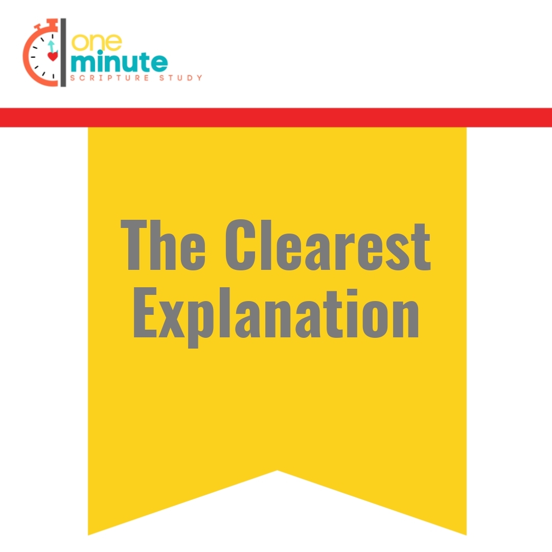 Read more about the article The Clearest Explanation