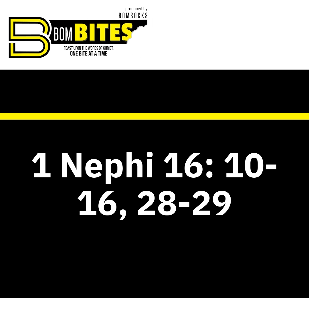 Read more about the article 1 Nephi 16: 10-16, 28-29
