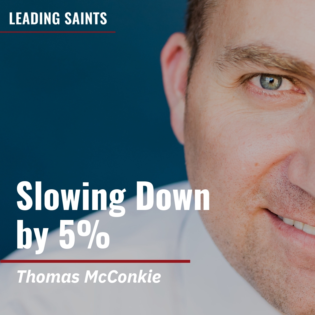 Read more about the article Slowing Down by 5%