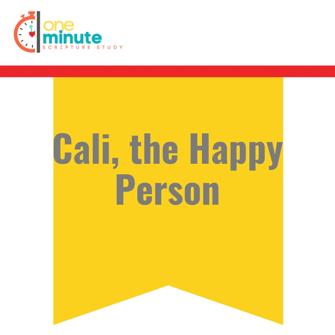 Read more about the article Cali, the Happy Person
