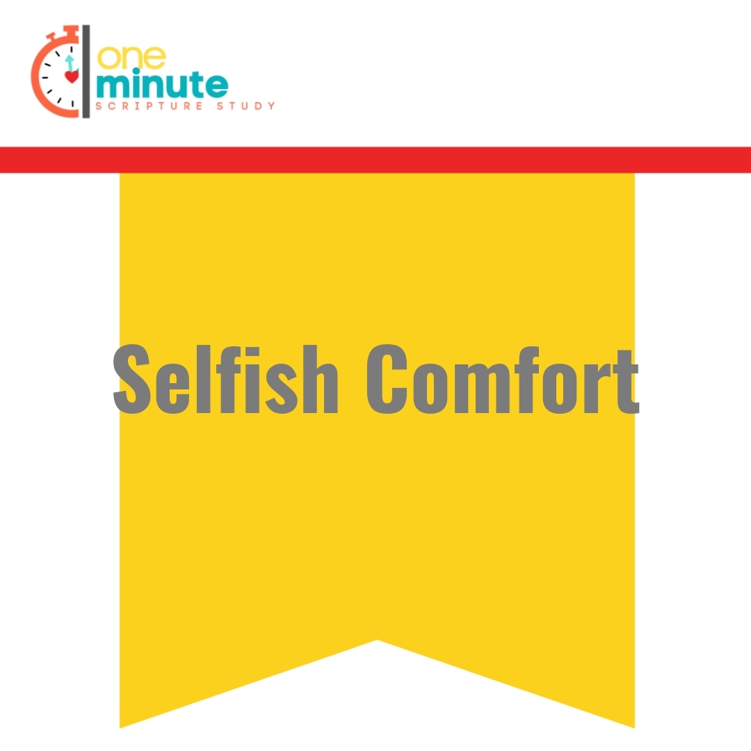 Read more about the article Selfish Comfort