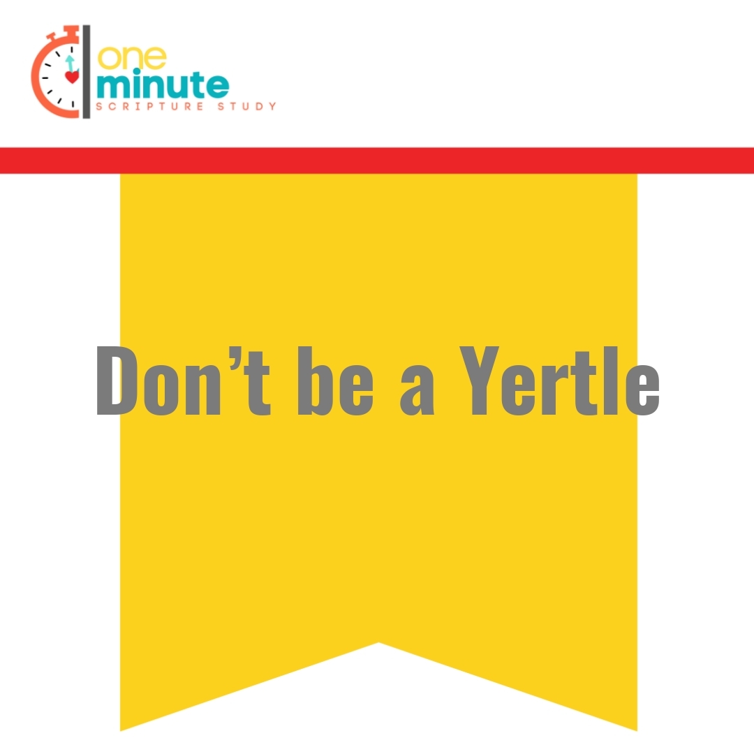 Read more about the article Don’t be a Yertle