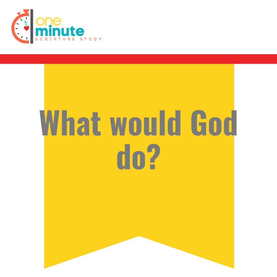 Read more about the article What would God do?