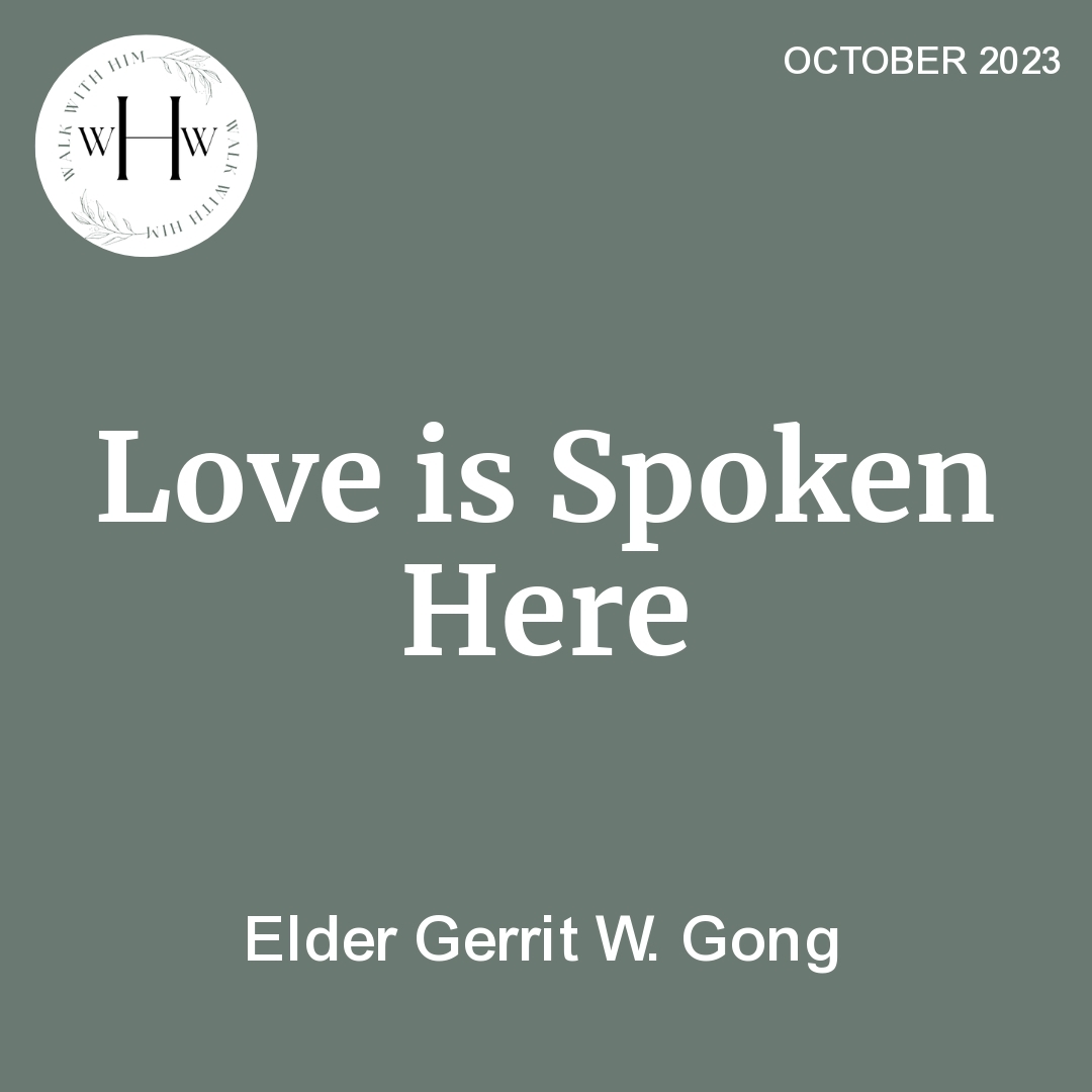 Read more about the article Love is Spoken Here