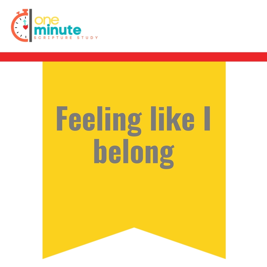 Read more about the article Feeling like I belong