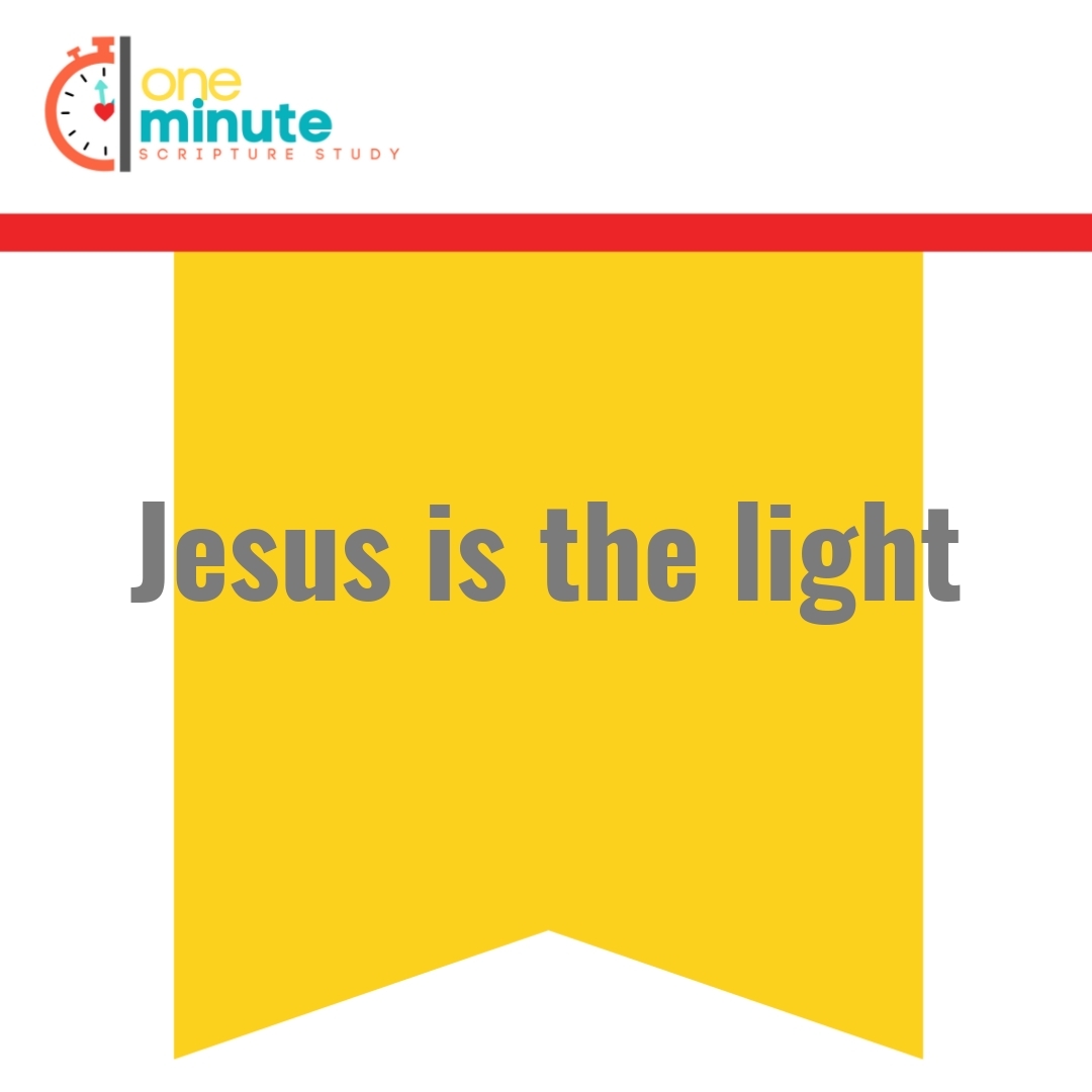 Read more about the article Jesus is the light