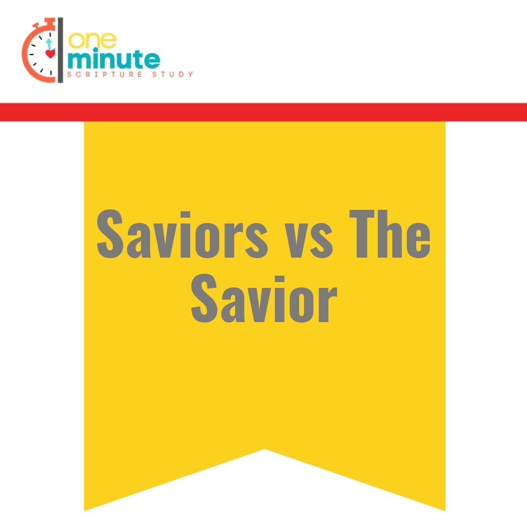 Read more about the article Saviors vs The Savior