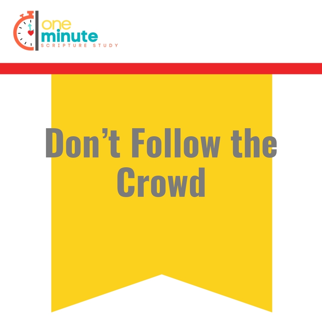 Read more about the article Don’t Follow the Crowd