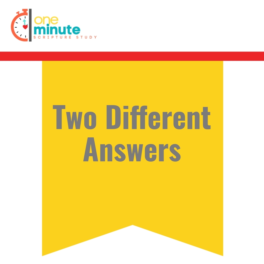 Read more about the article Two Different Answers