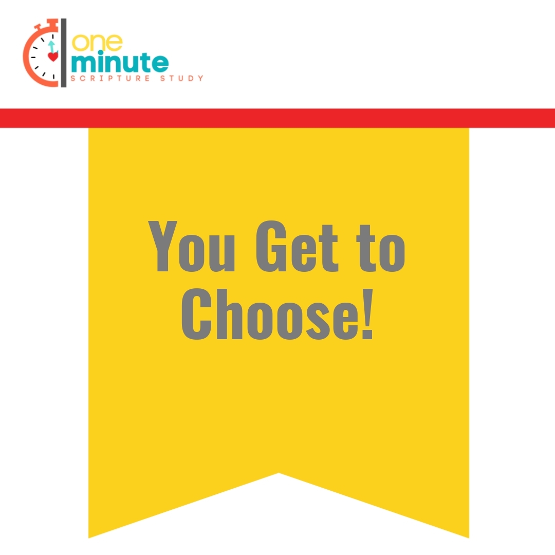 Read more about the article You Get to Choose!