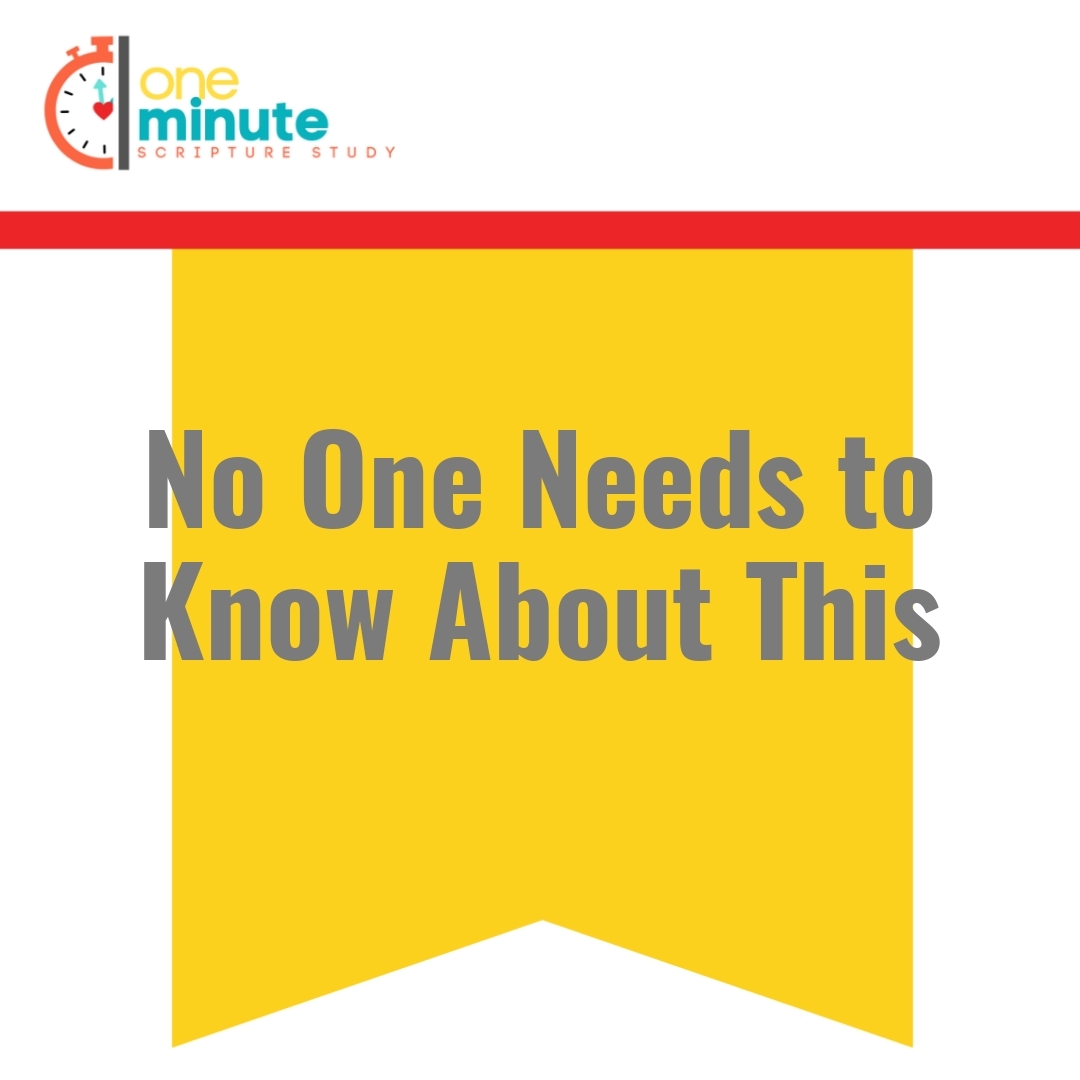 Read more about the article No One Needs to Know About This
