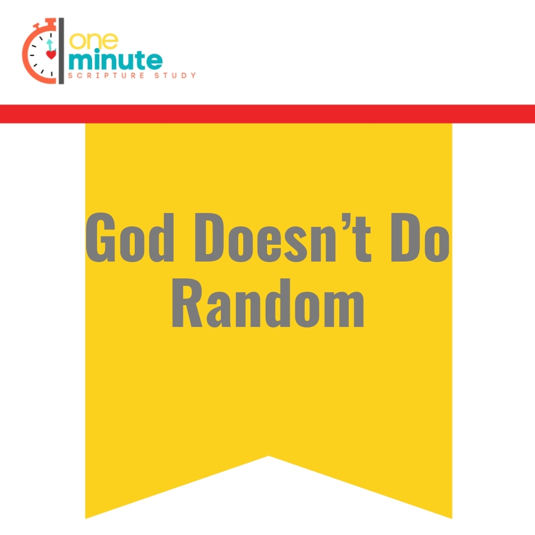 Read more about the article God Doesn’t Do Random