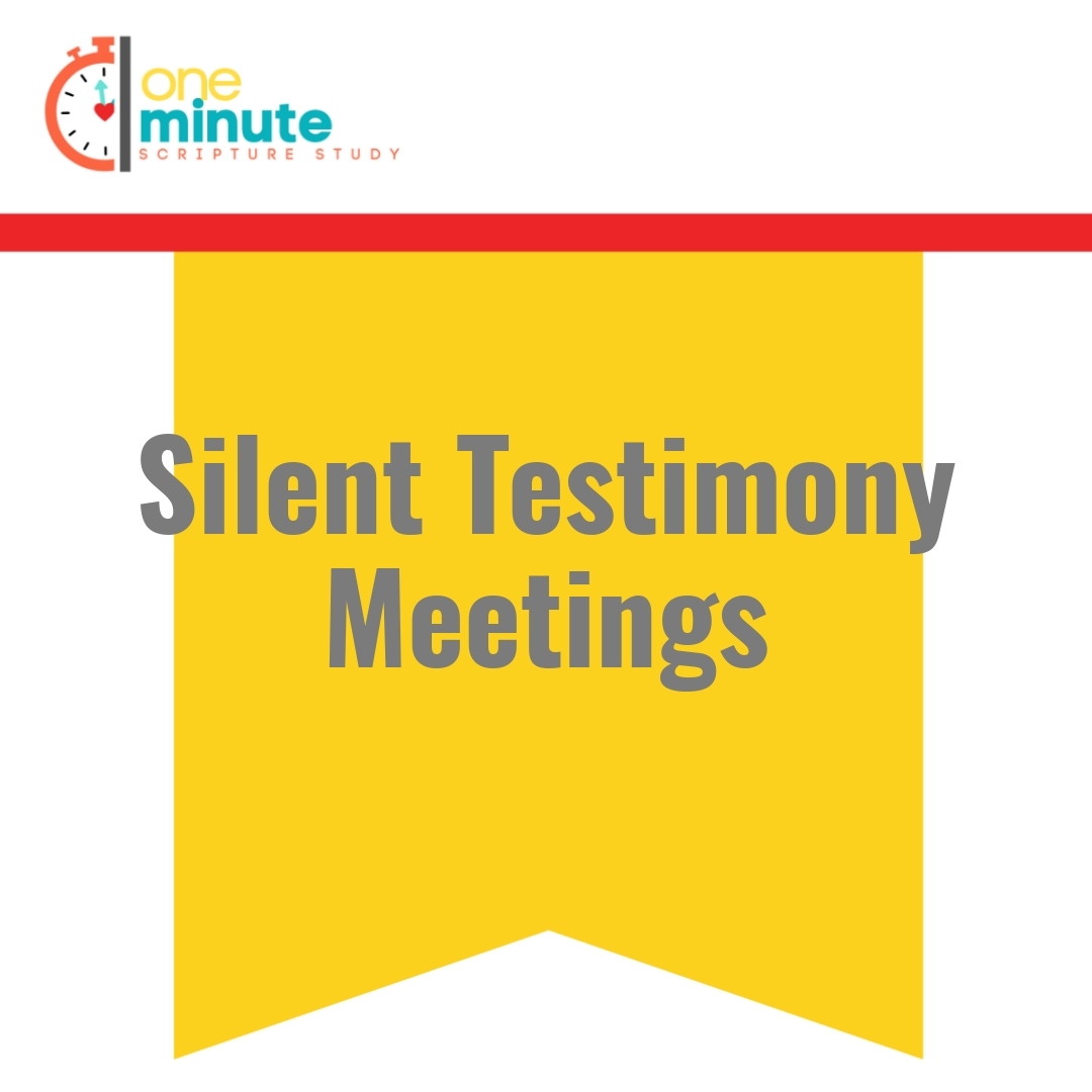 Read more about the article Silent Testimony Meetings