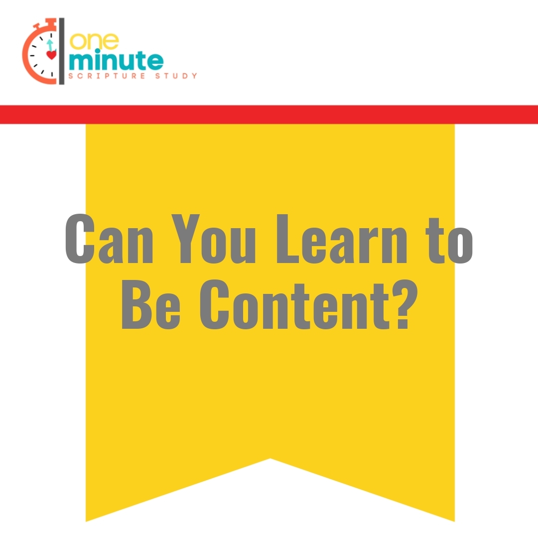Read more about the article Can You Learn to Be Content?