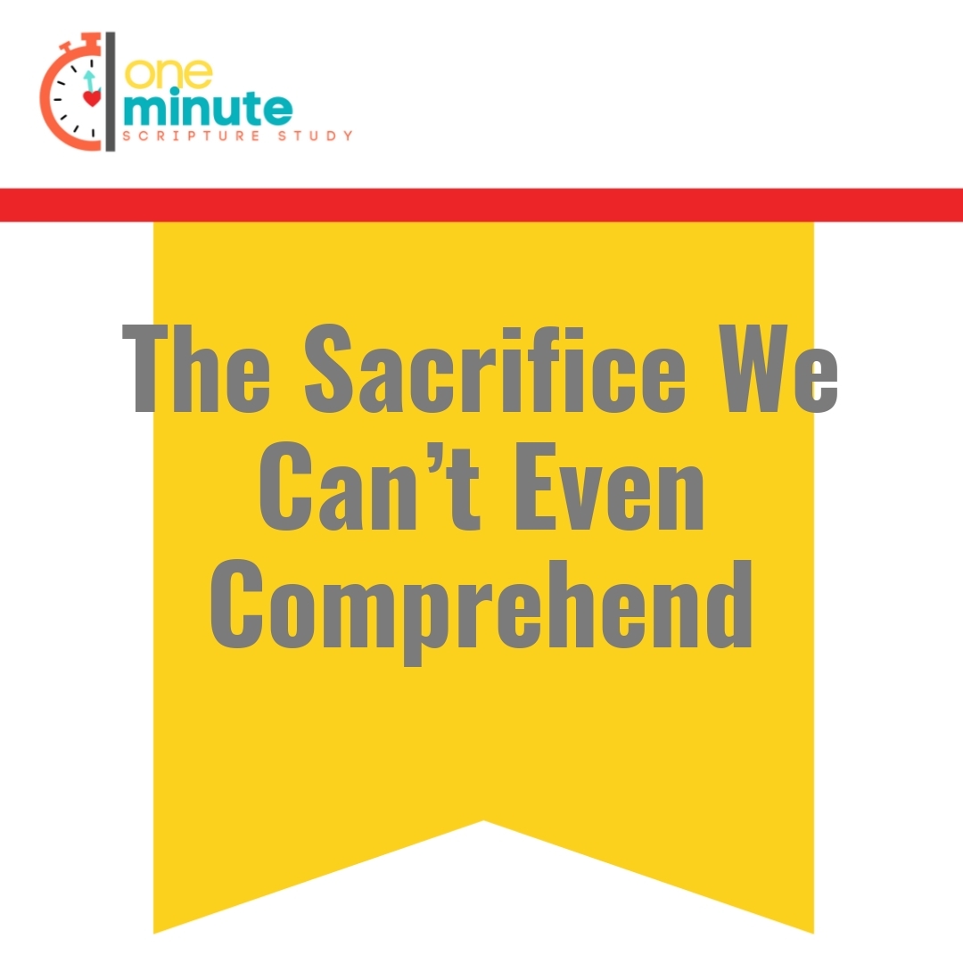 Read more about the article The Sacrifice We Can’t Even Comprehend