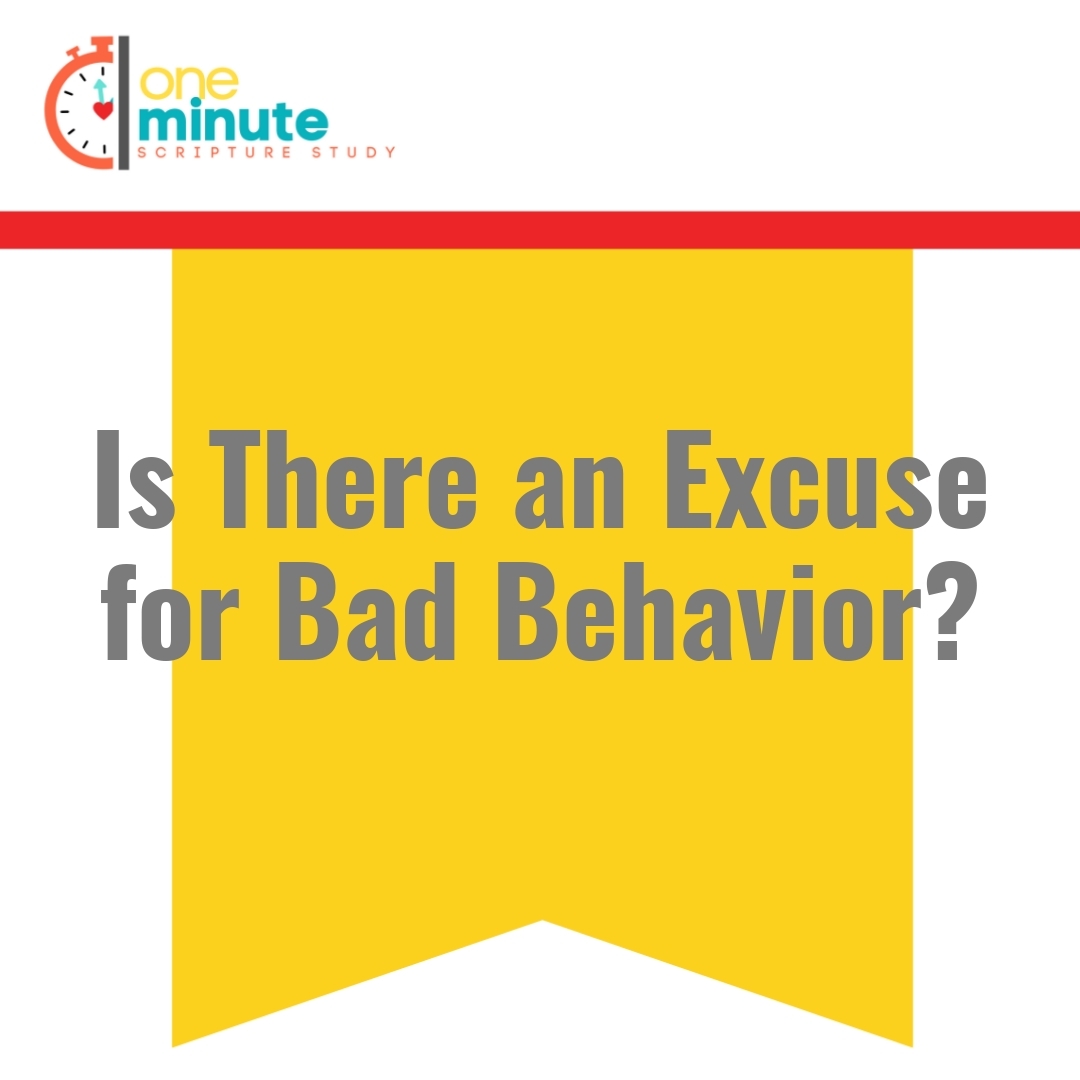 Read more about the article Is There an Excuse for Bad Behavior?