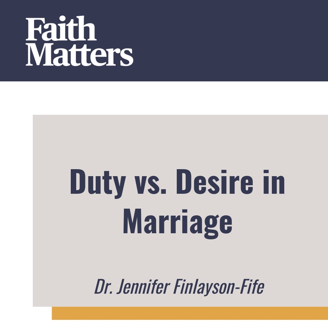 Read more about the article Duty vs. Desire in Marriage