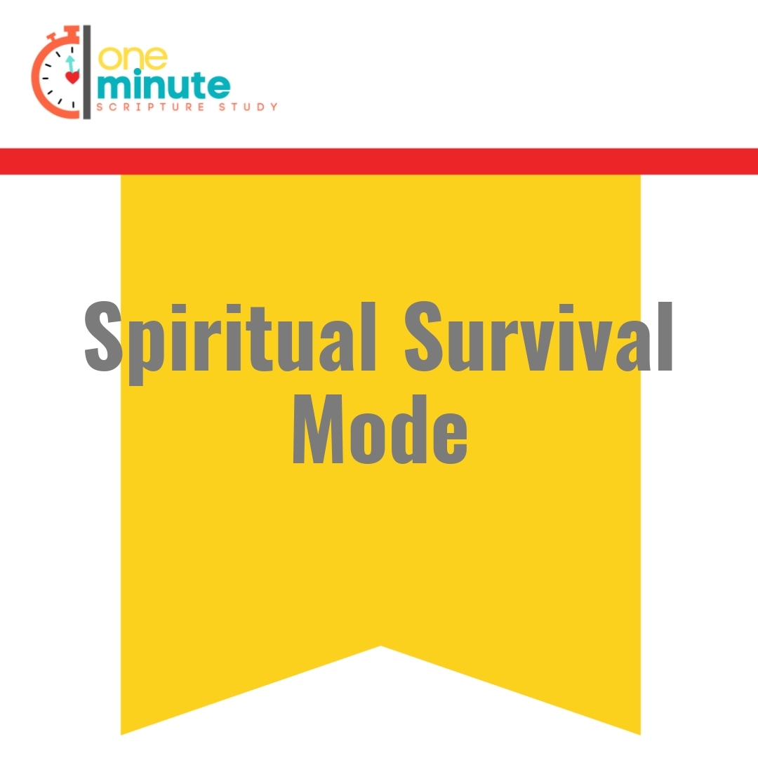 Read more about the article Spiritual Survival Mode
