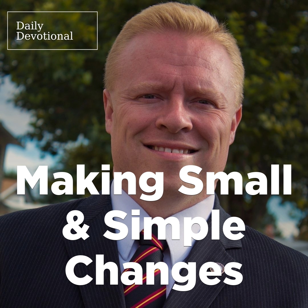 Read more about the article Making Small & Simple Changes