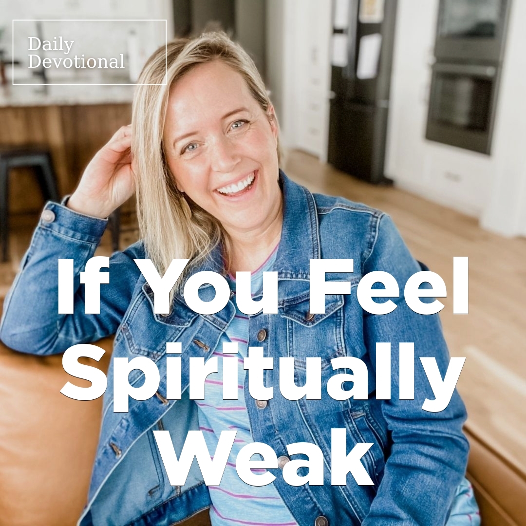 Read more about the article If You Feel Spiritually Weak